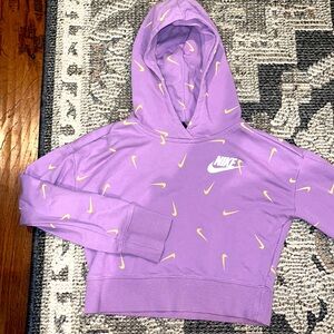 Girls Size M Nike cropped hoodie